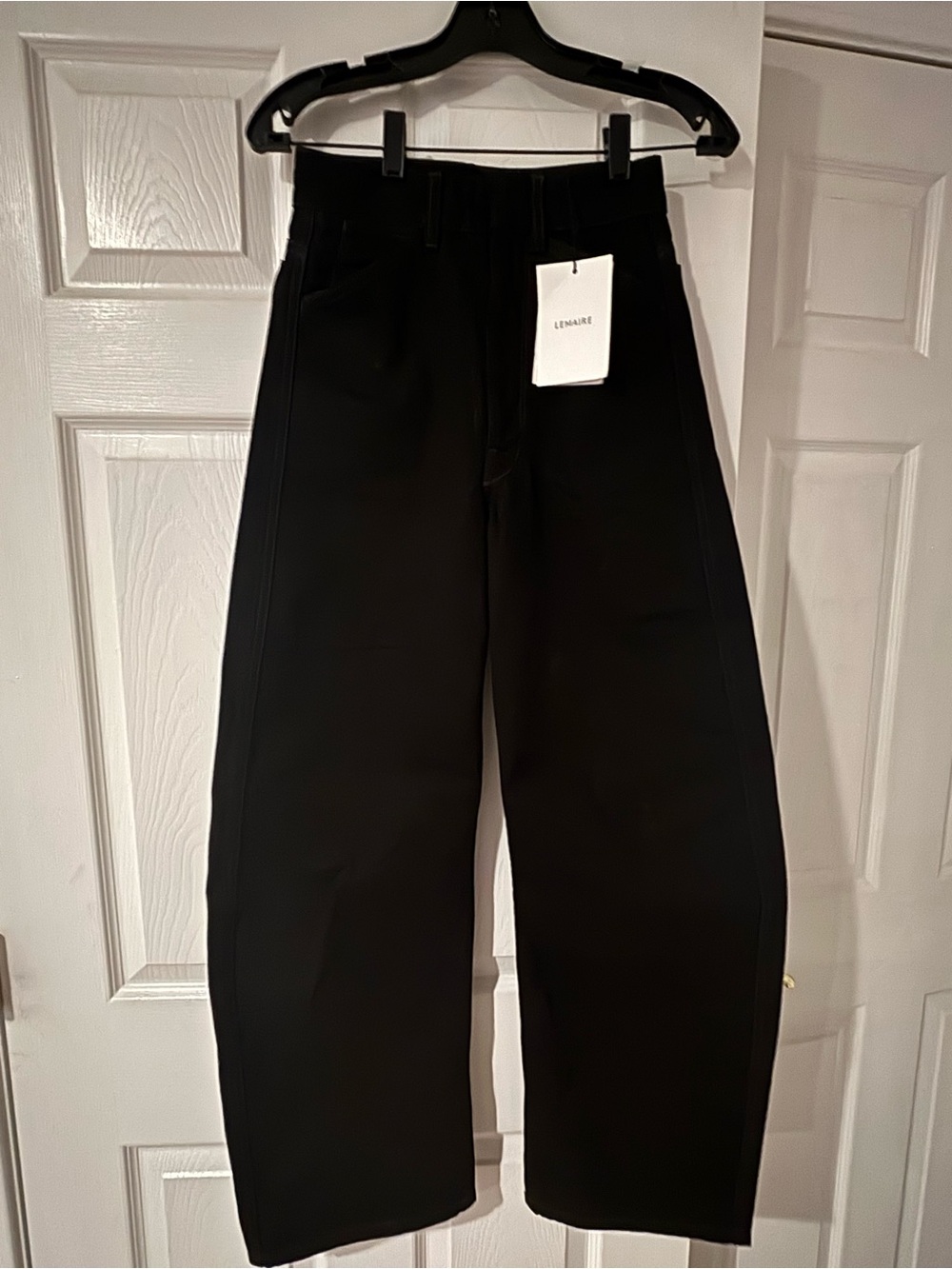 Lemaire black high waisted curve pants FR32 NWT
